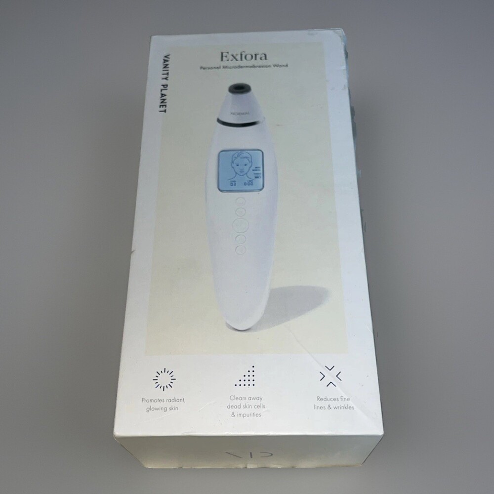 Vanity Planet Exfora Personal Microdermabrasion Wand Pore Vacuum NIB